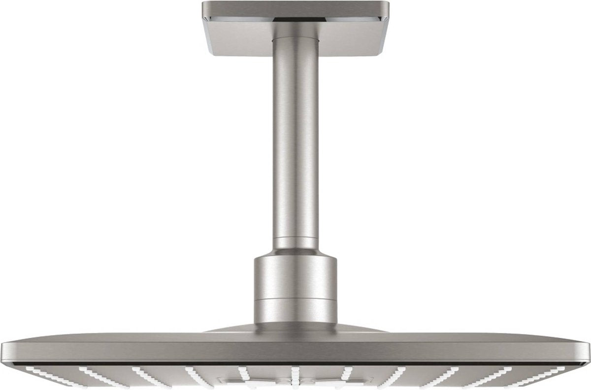 Grohe Regenduschkopfbrause + Arm quadratisch Supersteel