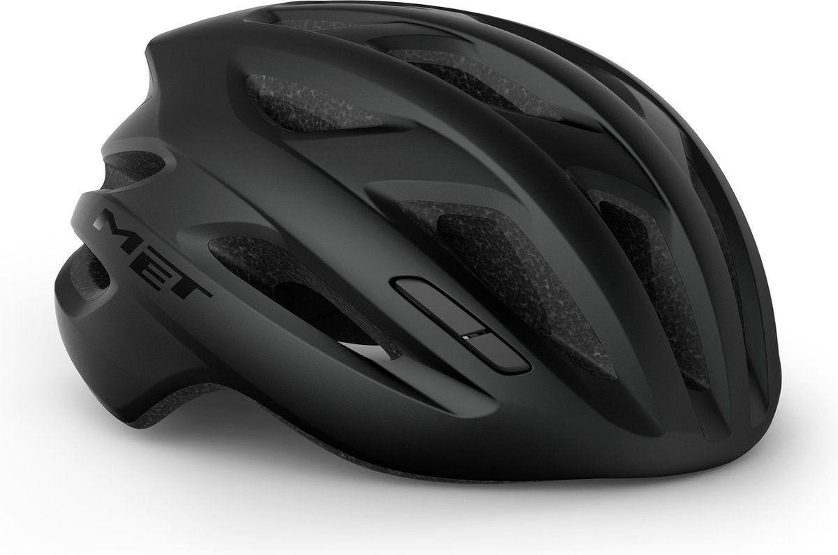 Met idolo fietshelm mannen vrouwen – race fietshelm volwassenen - maat xl (60-64cm) - black matt