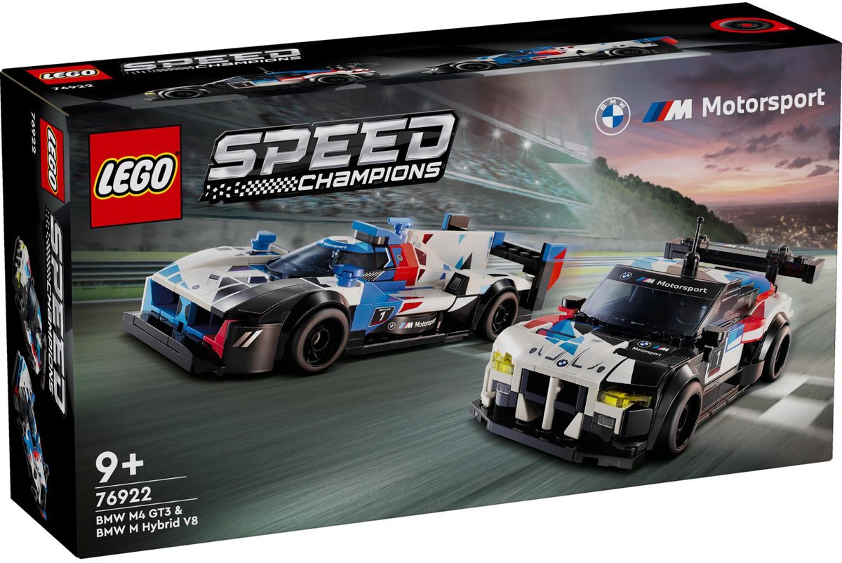 Lego Speed Champions BMW M4 GT3 BMW M Hybrid V8 Rennwagen – 76922