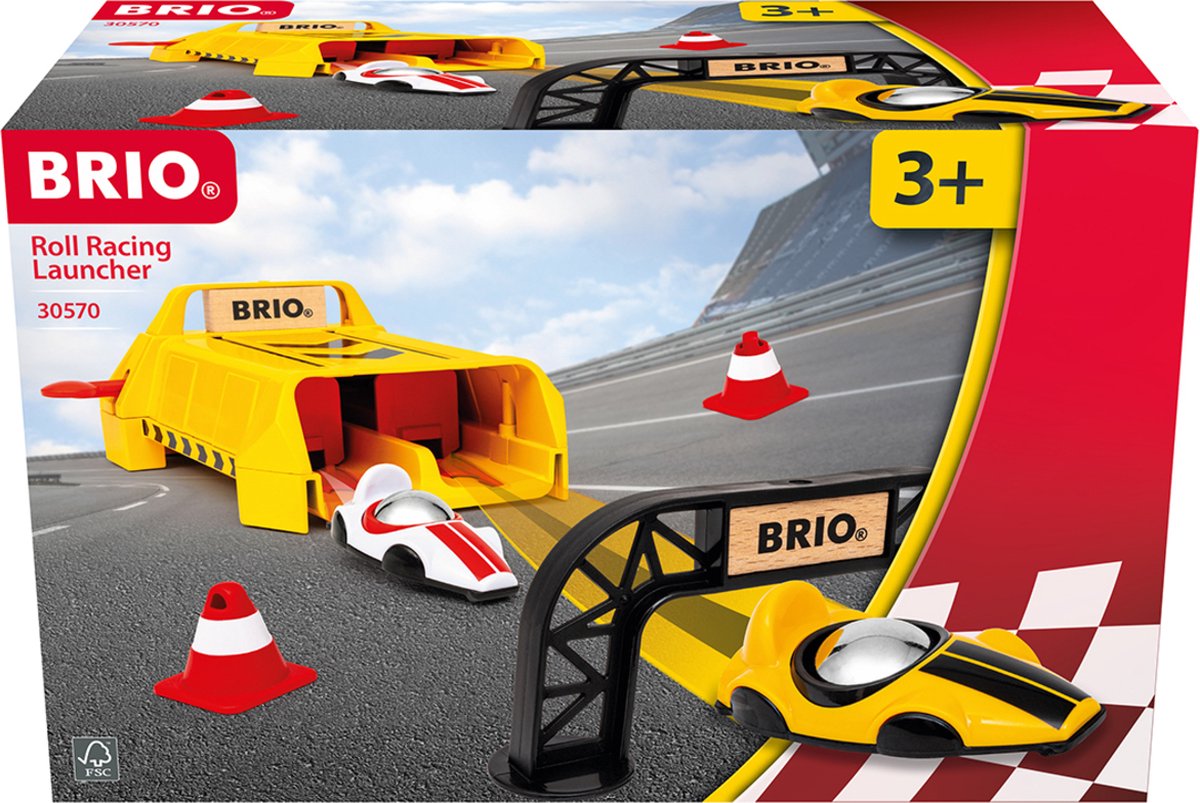 Ravensburger Brio - 30570 Trägerrakete mit Rollstühlen | Spielzeug-Rennautos für Kinder ab 3 Jahren