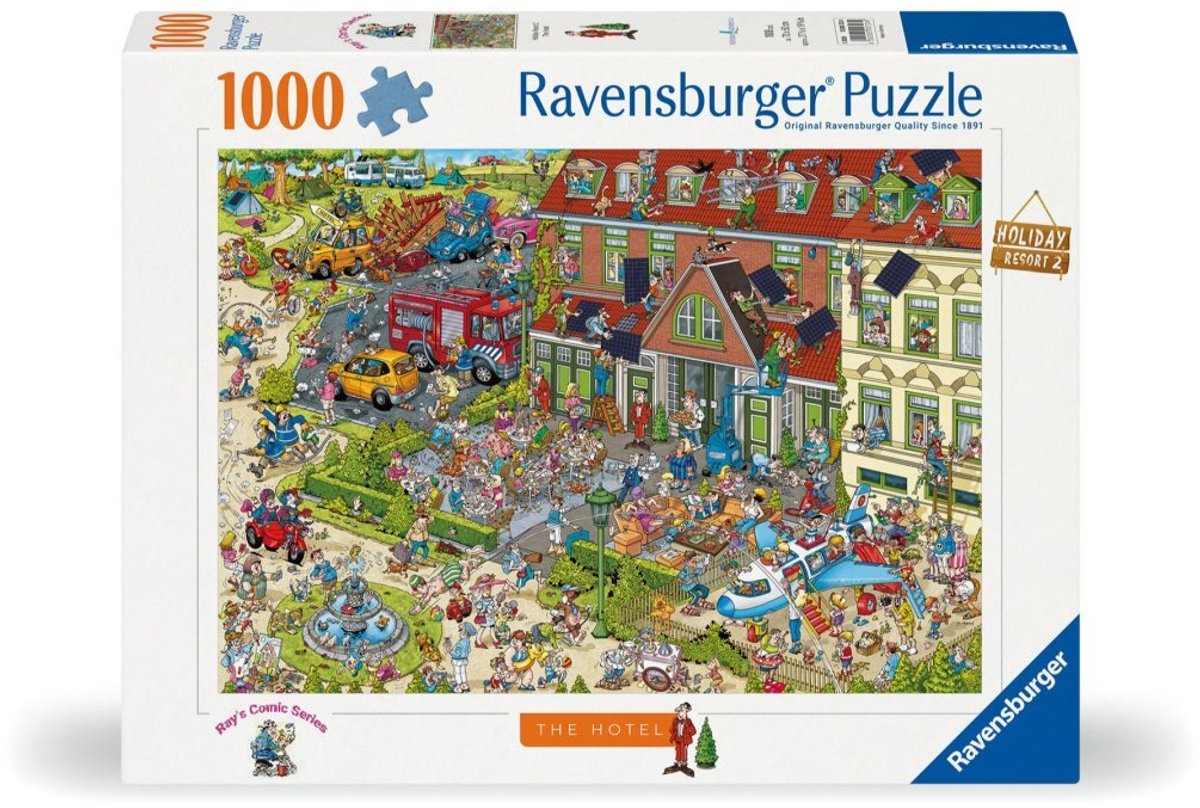 Ravensburger Puzzle Ferienresort 2: Das Hotel, 1000 Teile.