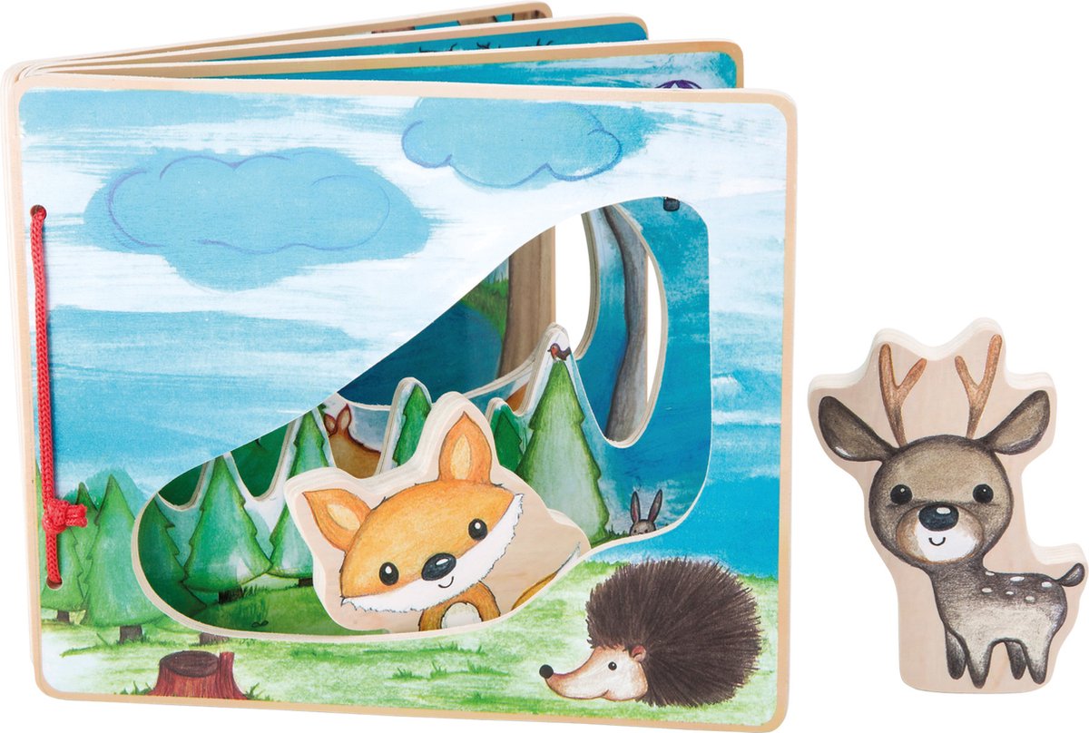 Small Foot - Bilderbuchwald aus Holz mit 2 Spielfiguren