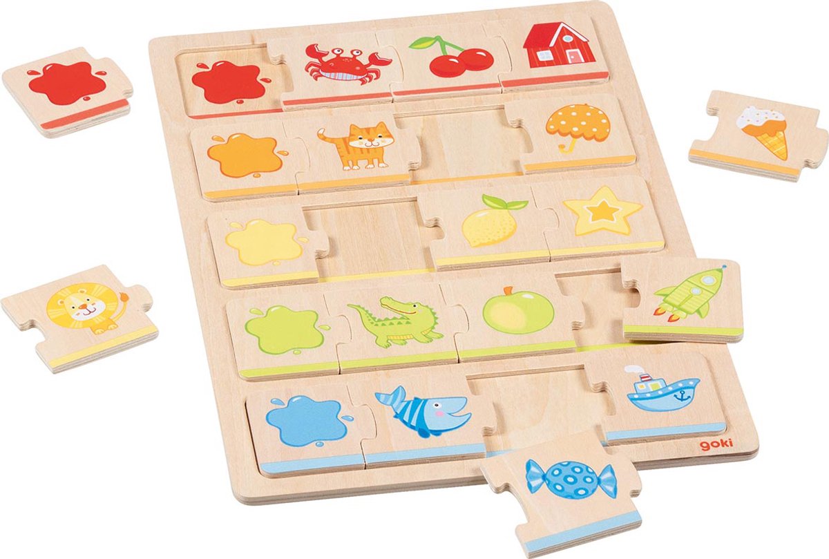 Goki meine ersten Farben des Puzzles, 20st.