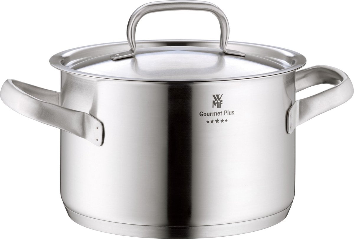 WMF Gourmet Plus - mittelgroßer Kochtopf - ø16 cm - Edelstahl - für alle Herdarten geeignet - Profiqualität
