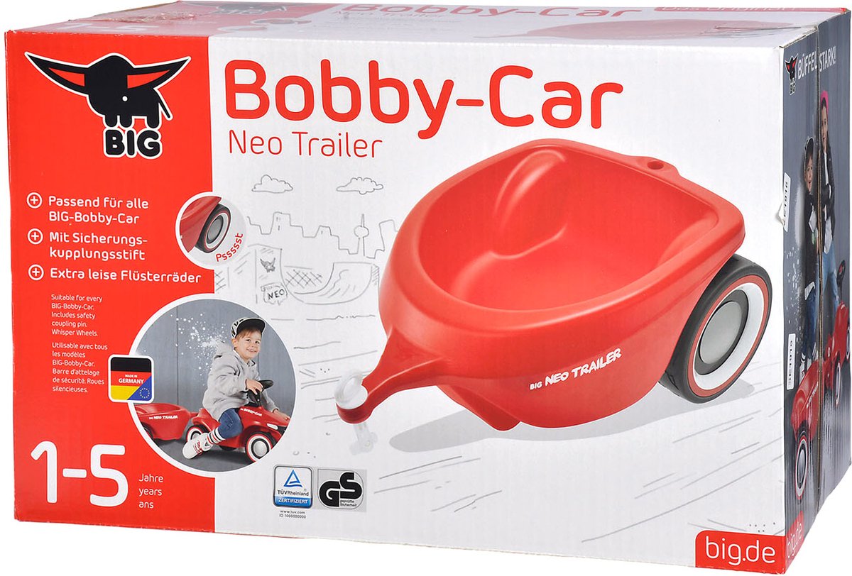 Big Bobby Car Neo Trailer - Rot