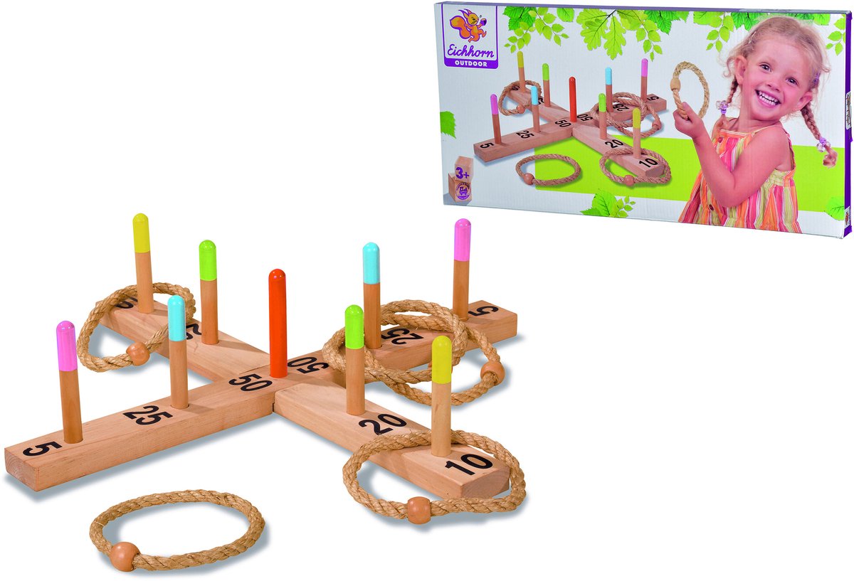 Eichhorn Outdoor Holz Ringswerp -Spiel