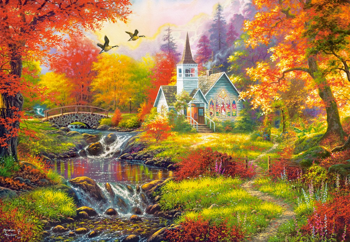 Castorland puzzel herfst sfeer - 1000 stukjes legpuzzel.