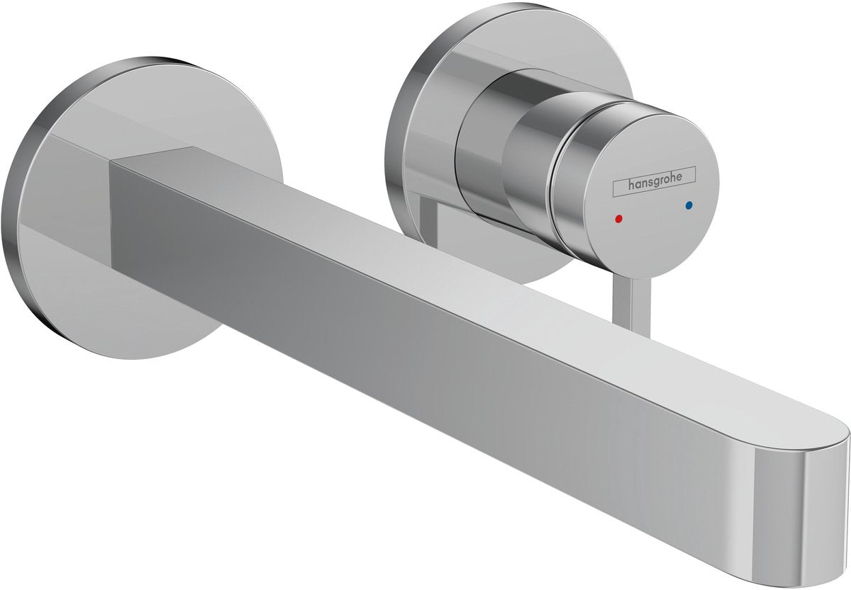 Hansgrohe finoris – Einbau-Waschtischmischer – Einhebelbedienung – mit Ablassschraube – 228 mm – Chrom