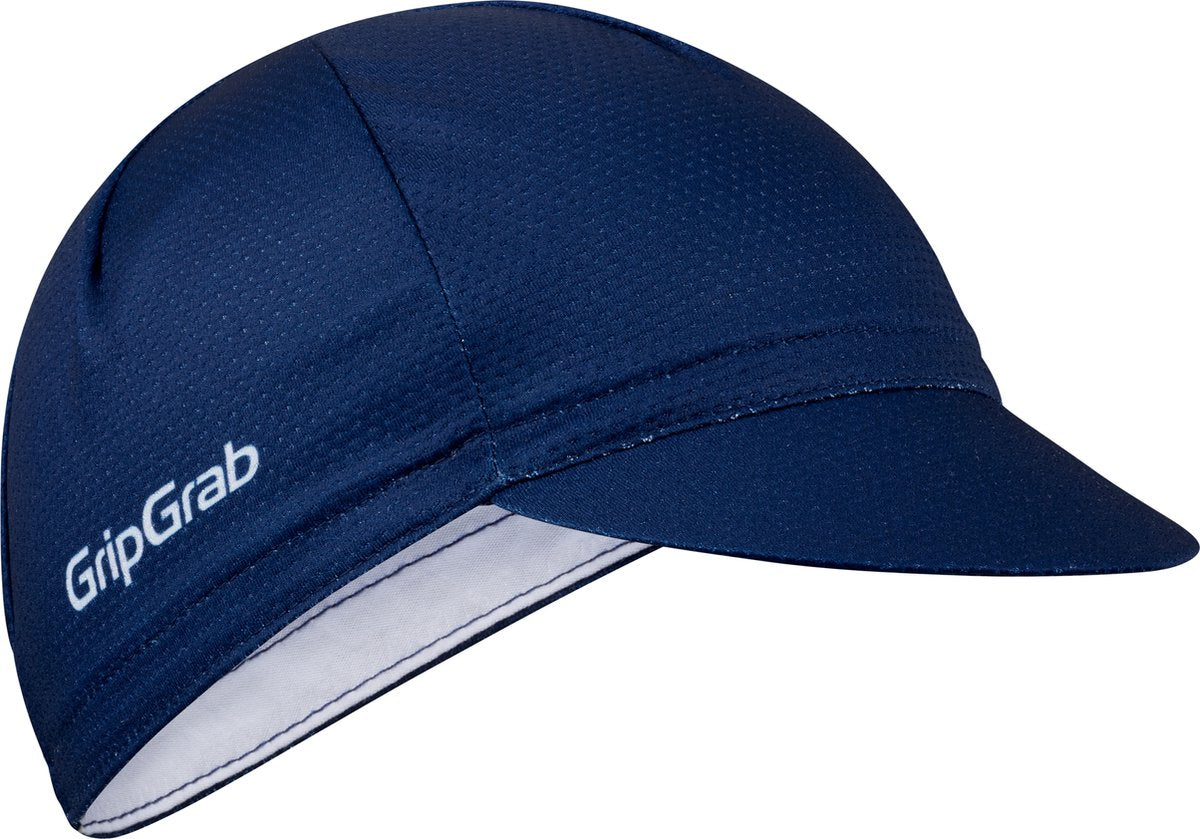 Gripgrab – leichte Sommer-Radkappe, Mesh-Radkappe, Retro-Radkappe, UV-Schutz, Helmkappe – Marineblau – Unisex – Größe M L (57–63 cm)
