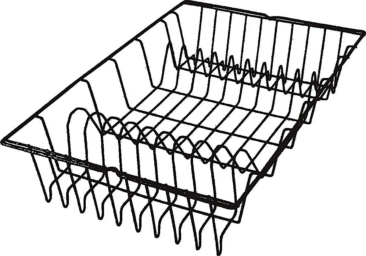 Metaltex Germatex Geschirrkorb 48x30x10 cm schwarz