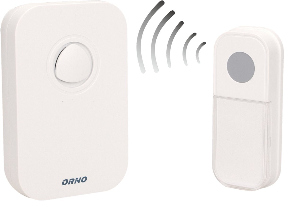 Orno Fado DC – kabellose Türklingel – 100 m – 36 Töne – IP44