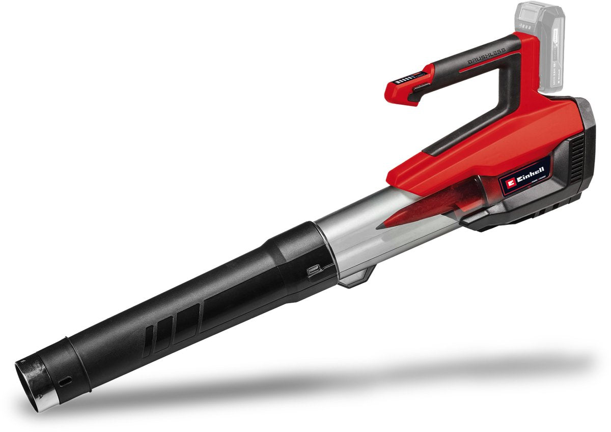 Einhell Profi-Akku-Laubbläser GP-LB 18 200 Li E Solo – Power X-Change – 18 V Li-Ion – Blasgeschwindigkeit: 200 km/h – Drehzahlregelung – Axial-Laufrad-Technologie – exkl. Akku und Ladegerät
