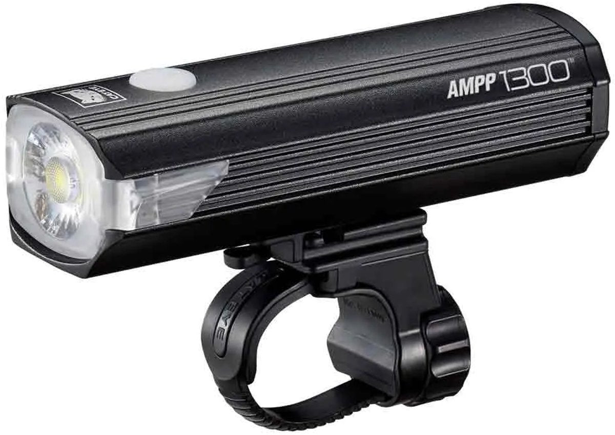 Cateye ampp1300 Frontlicht – Lumen: 1300 – USB wiederaufladbar – Opticube-Linsentechnologie – 5 Lichtmodi – Schwarz