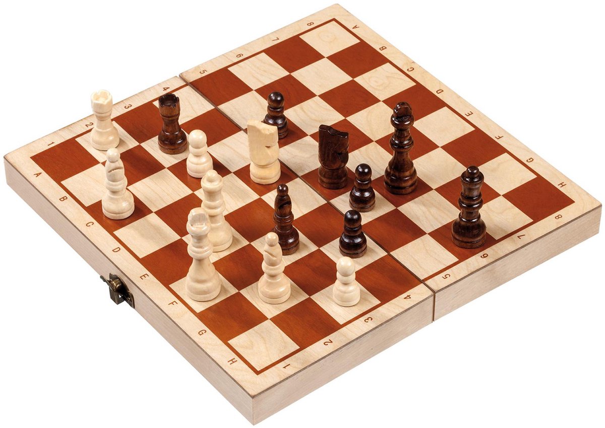 Philos Schachkassette mit Randbeschreibungsfeld 30 mm, Königshöhe 63 mm
