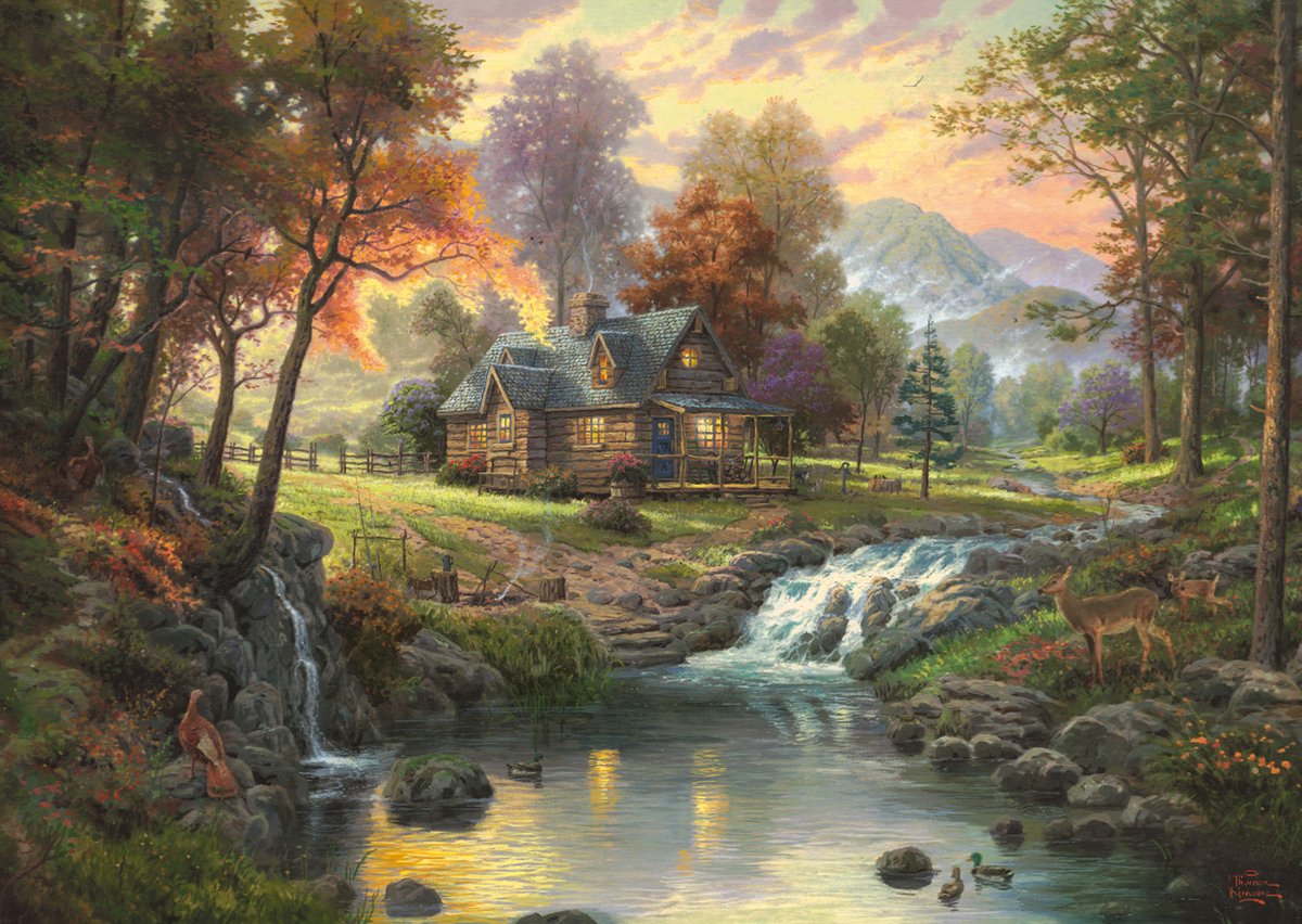 Schmidt Puzzle - Kinkade Mountain Rückzug