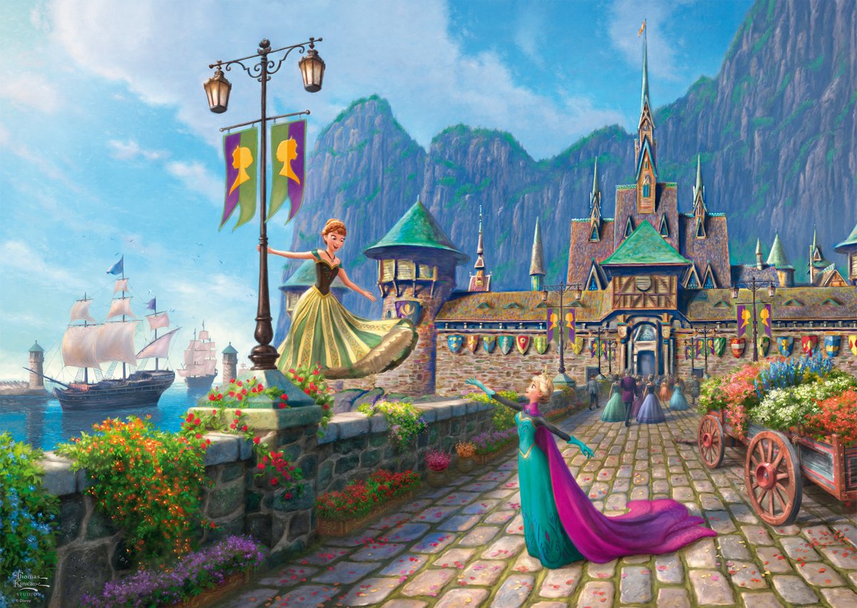 Schmidt Puzzle Disney Frozen Arendelle 1000 Teile Puzzle.