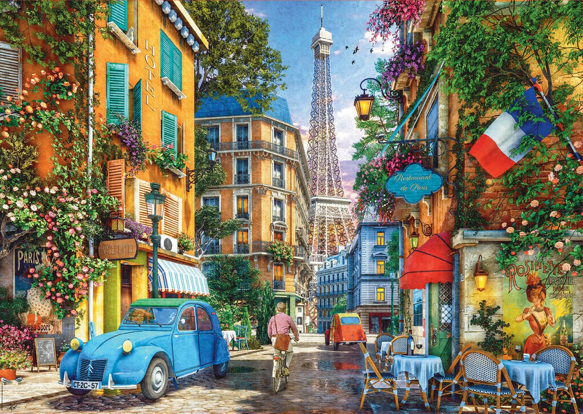 Educa – Puzzle – Straßen von Paris – 4000 Teile – Puzzle für Erwachsene