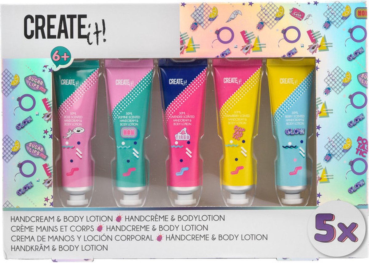 Erstelle es! Poptastic Handcreme-Körperlotion 5er-Pack