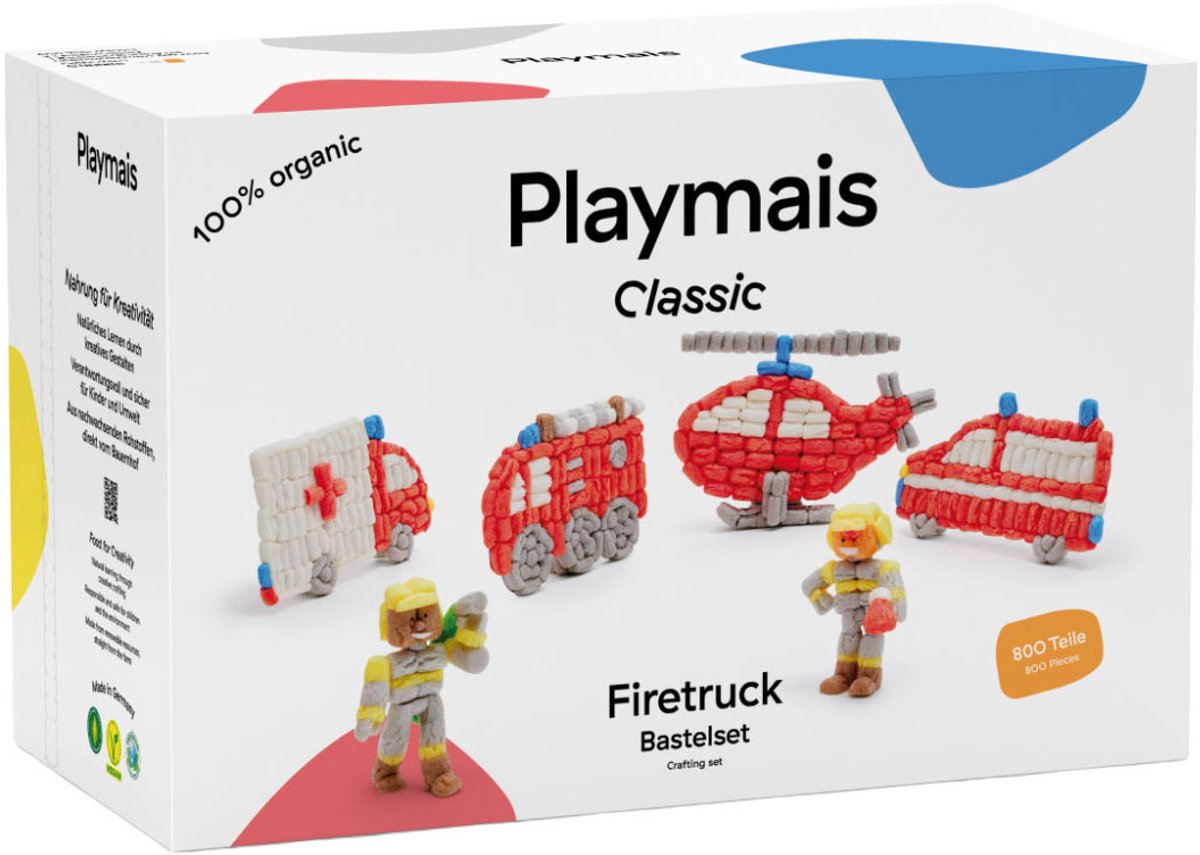 Playmais klassische Feuerwehr – 800 Teile