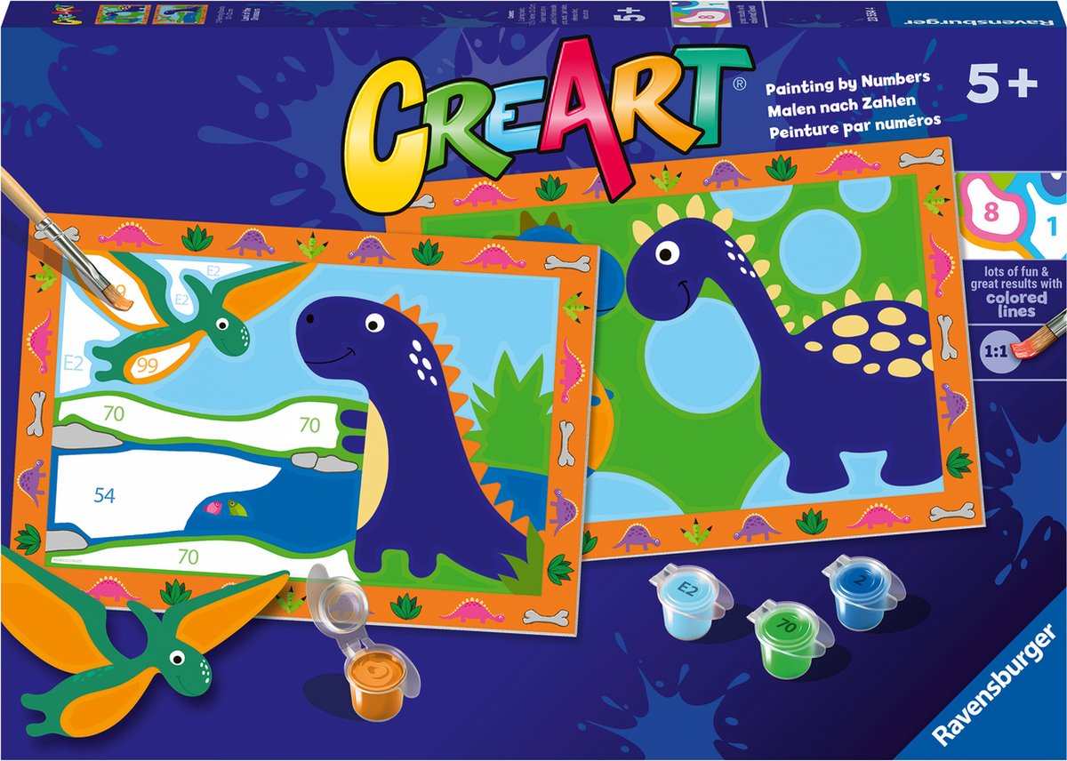 Ravensburger Cher Painting bei Nummer - Land der Dinosaurier
