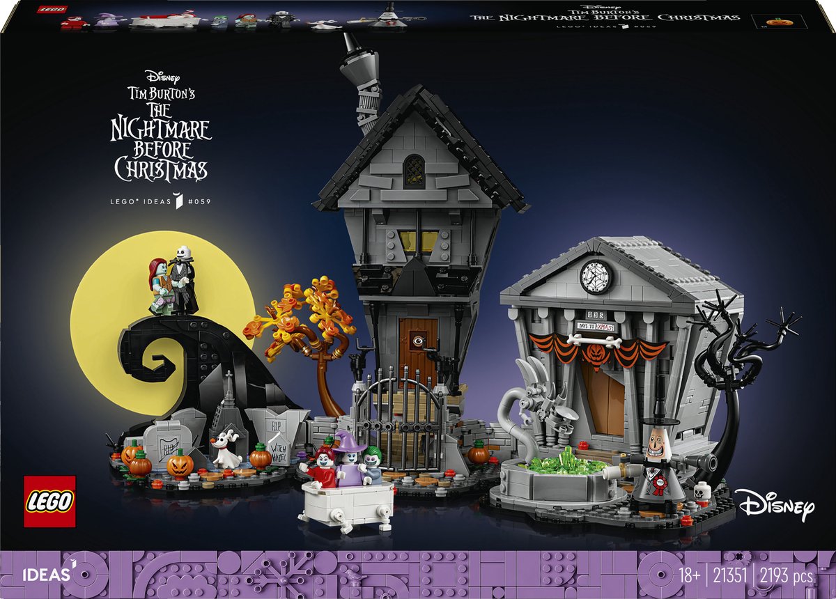 Lego-Ideen Disney Tim Burtons Albtraum vor Weihnachten – 21351