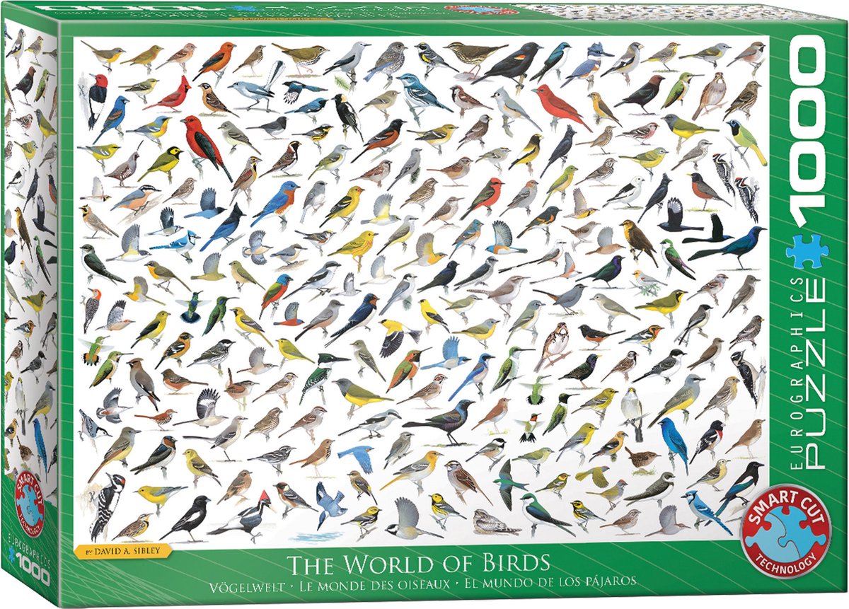 Eurographics – Die Welt der Vögel – David Sibley – 1000 Teile 68×48 cm (B×H) – Puzzle
