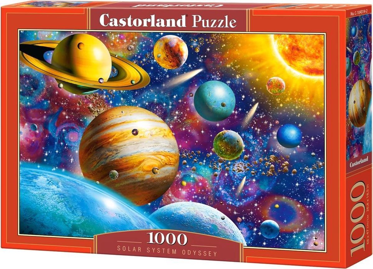 Castorland Odyssee des Sonnensystems – Puzzle – 1.000 Teile – satinierte Oberfläche – perfekte Passform – europäische Qualität
