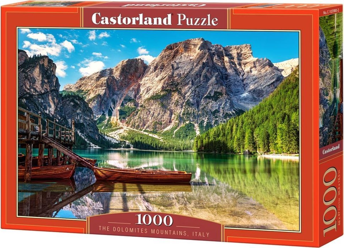 Selecta Castorland-Puzzle: Die Dolomiten, Italien, 1000 Teile.