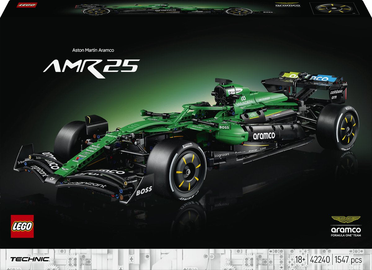 Lego Technic Aston Martin Aramco Amr25 F1 Autobausatz für Erwachsene mit Modellauto 42240