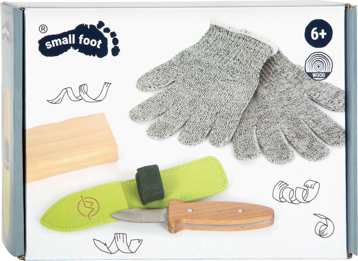 Small Foot - Holzschnitz- und Bearbeitungs-Entdeckungsset, 5-tlg.
