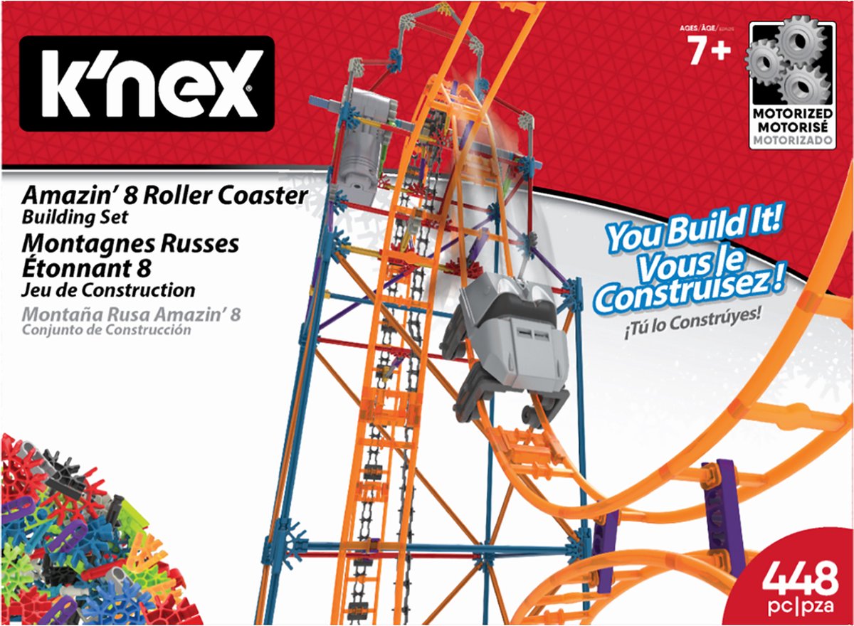 K'nex amazin' 8 Achterbahn-Set