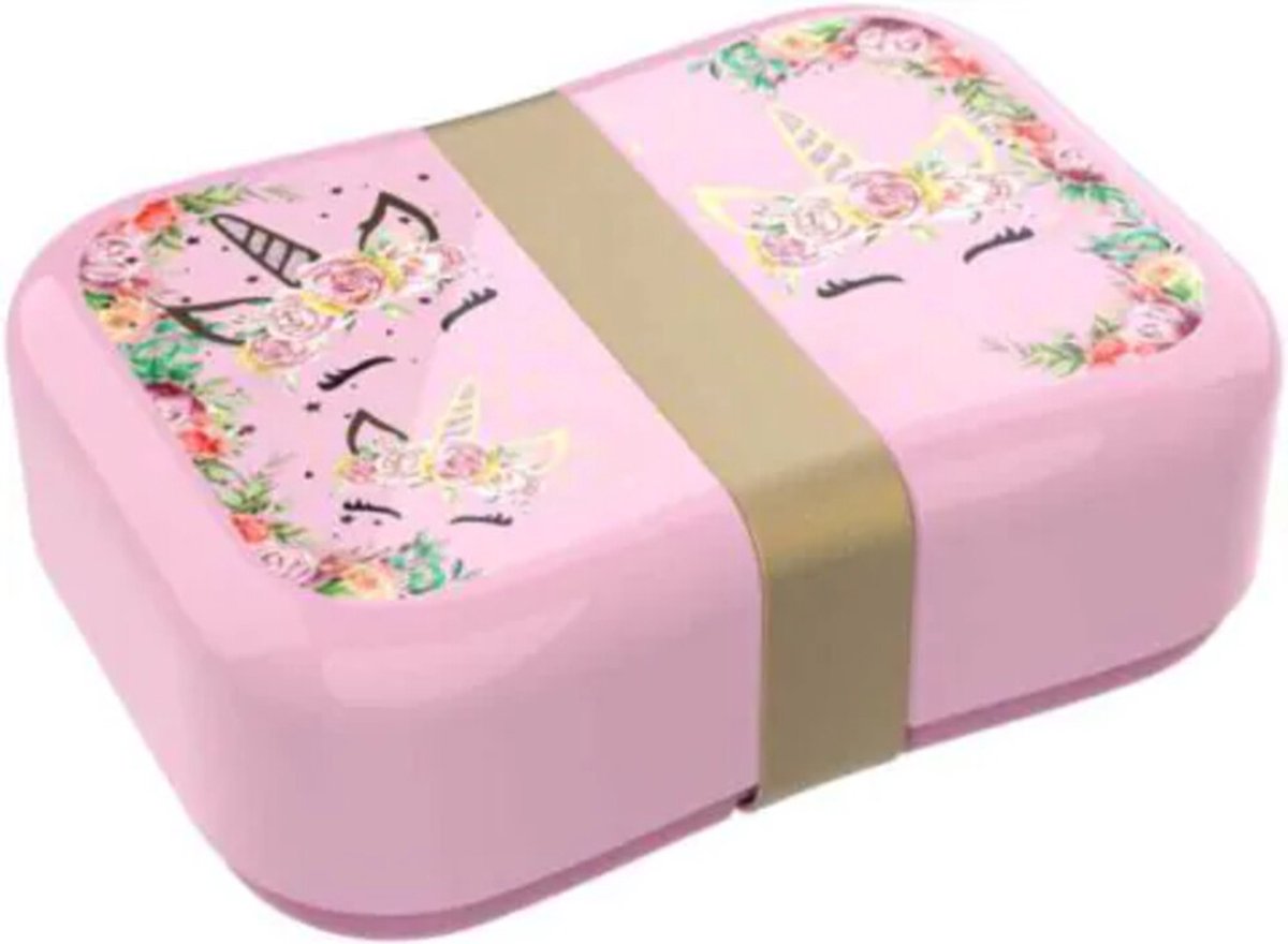 Lunch Buddies Lunchbox mit Riemen, Einhorn-Blume