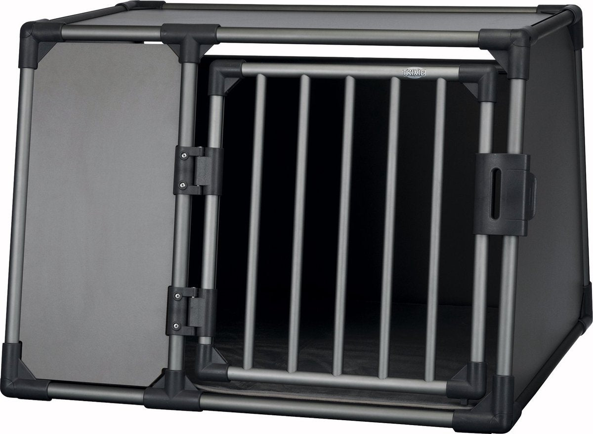 Trixie Transportbox Aluminium Graphit - L 92x78x64 cm