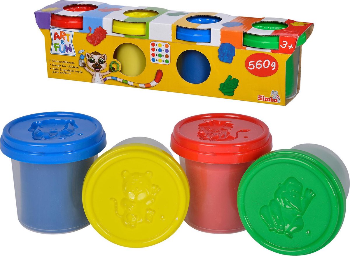 Simba - Kunstspaß weicher Teig - Plastilin - Modellieren - ab 3 Jahren