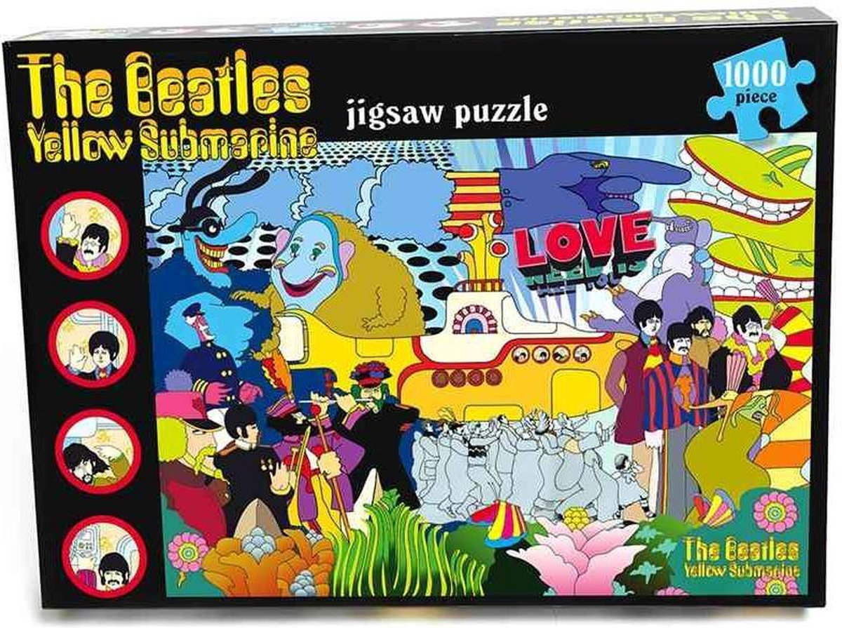 Kunststoffkopf The Beatles Puzzle Yellow Submarine 1000 Teile mehrfarbig