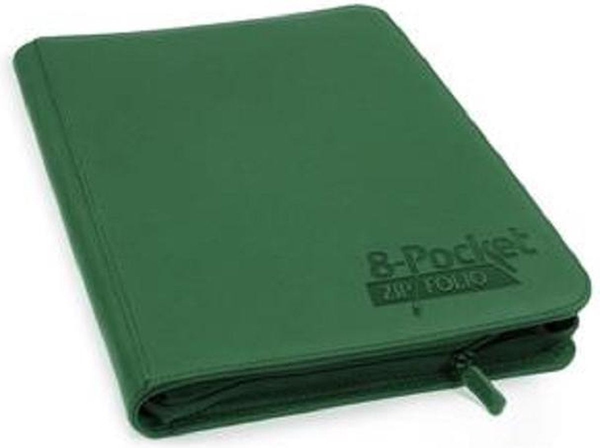 Ultimate guard zipfolio 320 16-pocket xenoskin - green