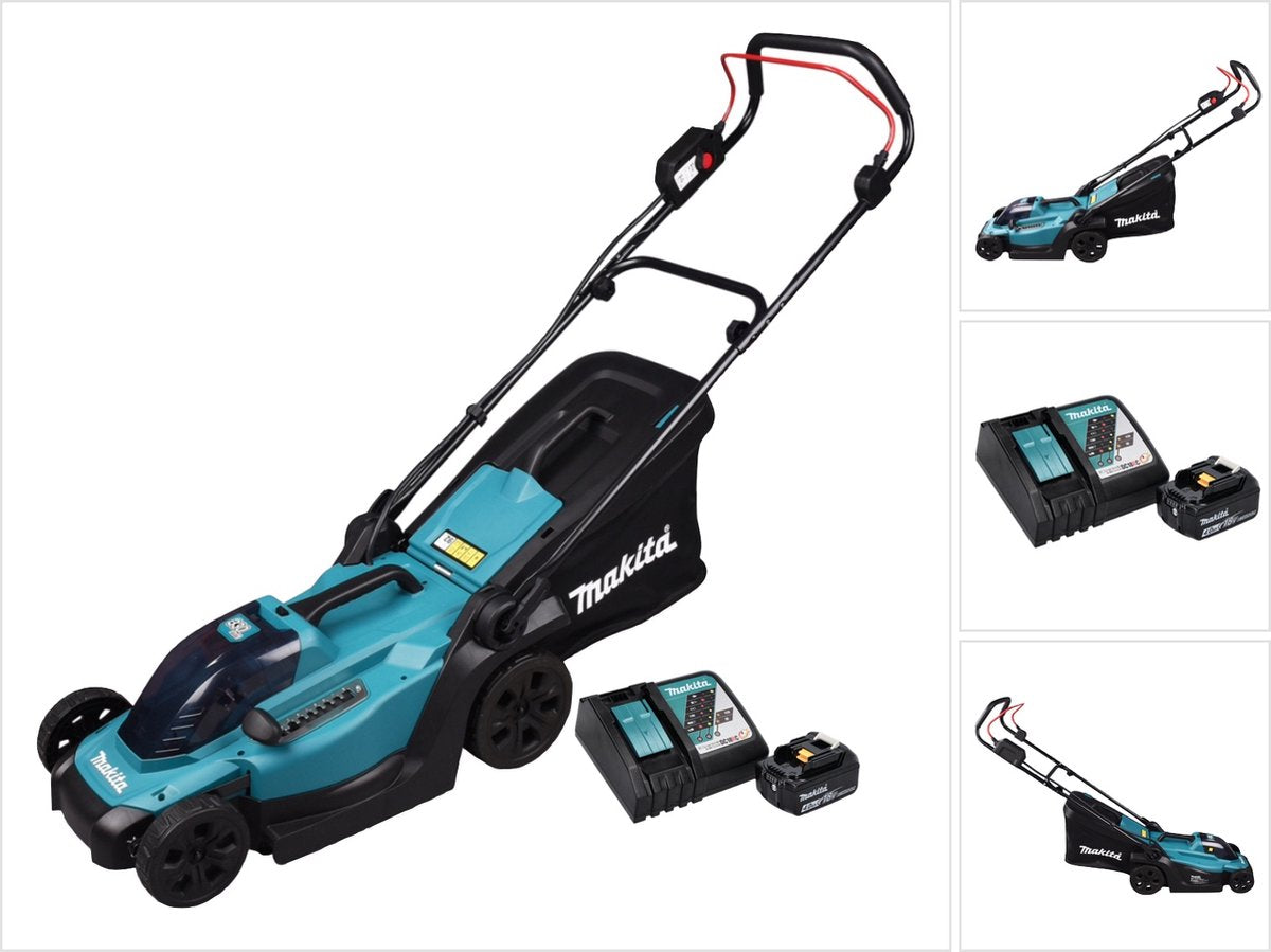 Makita dlm330rm accu grasmaaier - 18v - inclusief accu en oplader - 33 cm snijbreedte - geschikt voor 450 m²