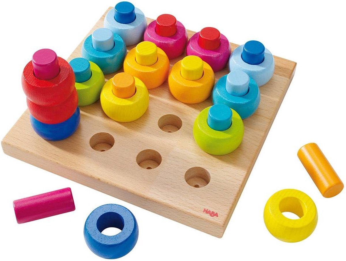 Haba Steckspiel – Kleinkindspielzeug aus Buchenholz – ab 2 Jahren