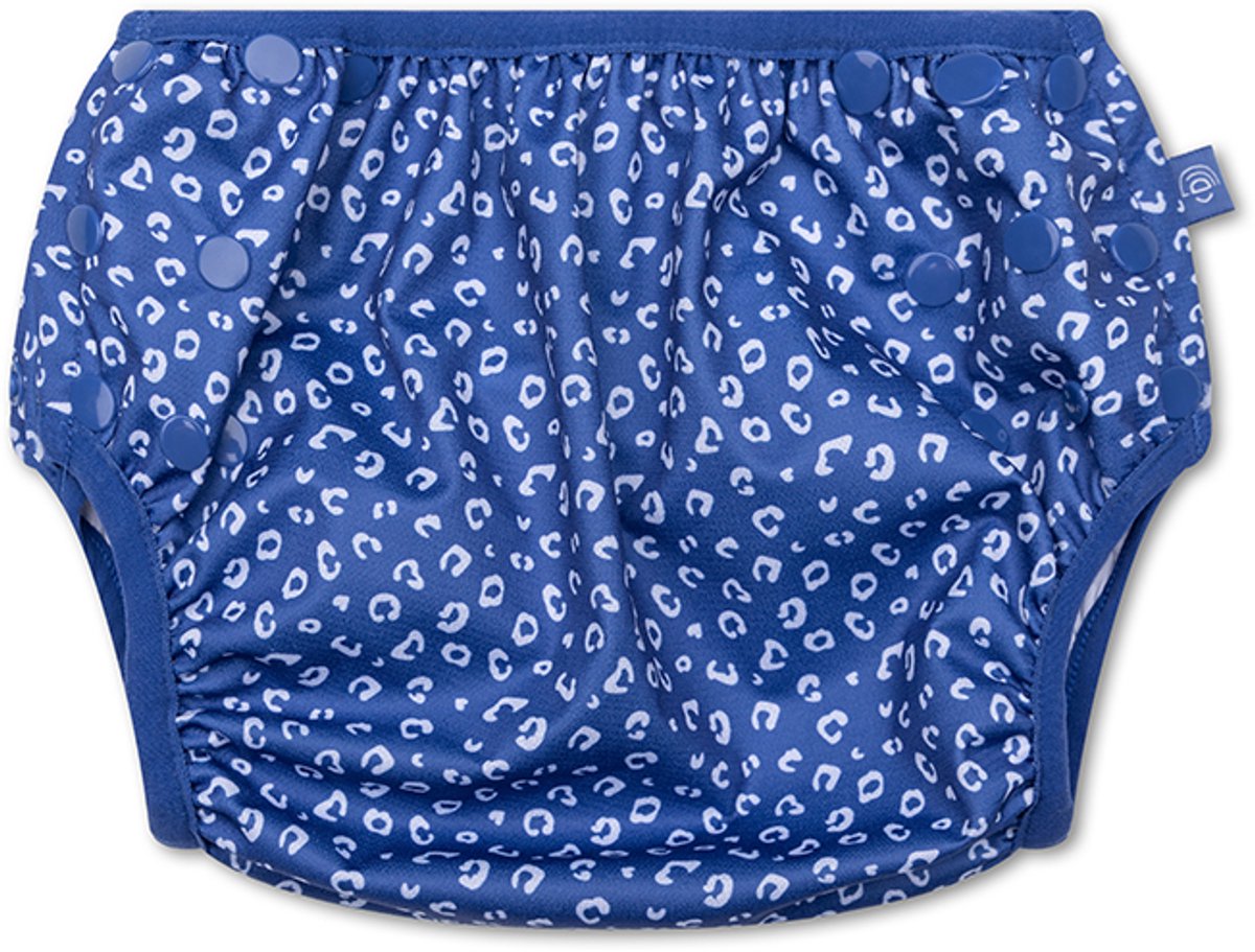 Leopard | blaue waschbare Schwimmwindel