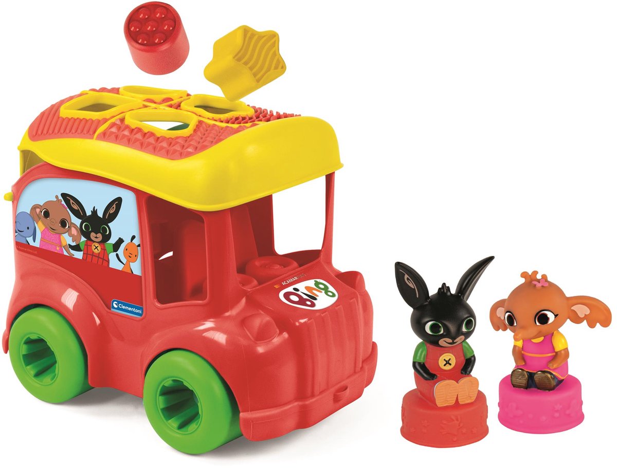 Clementoni Baby – Bing Bus Formsortierer, 7-teilig.