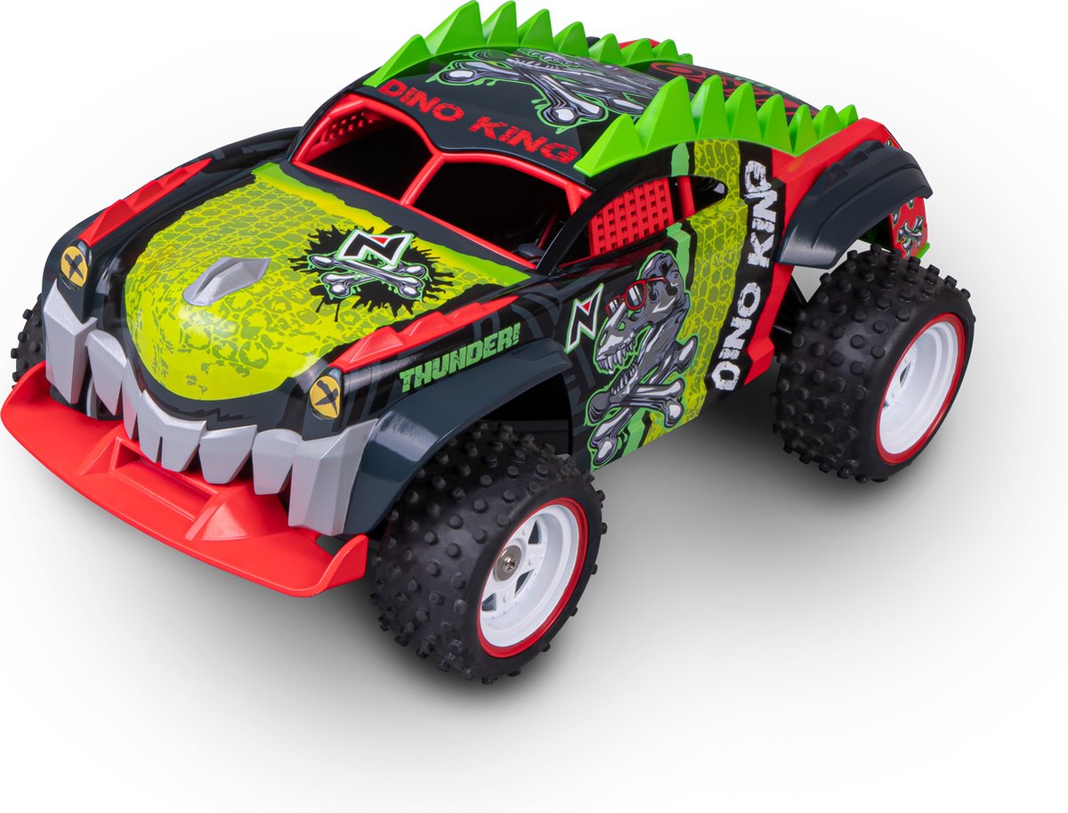 Nikko RC Car Dino Truck – steuerbares Auto für drinnen und draußen – 4WD Offroad-Amphibienfahrzeug – inklusive USB-Akku + Ladegerät – 14 km/h – ab 6 Jahren