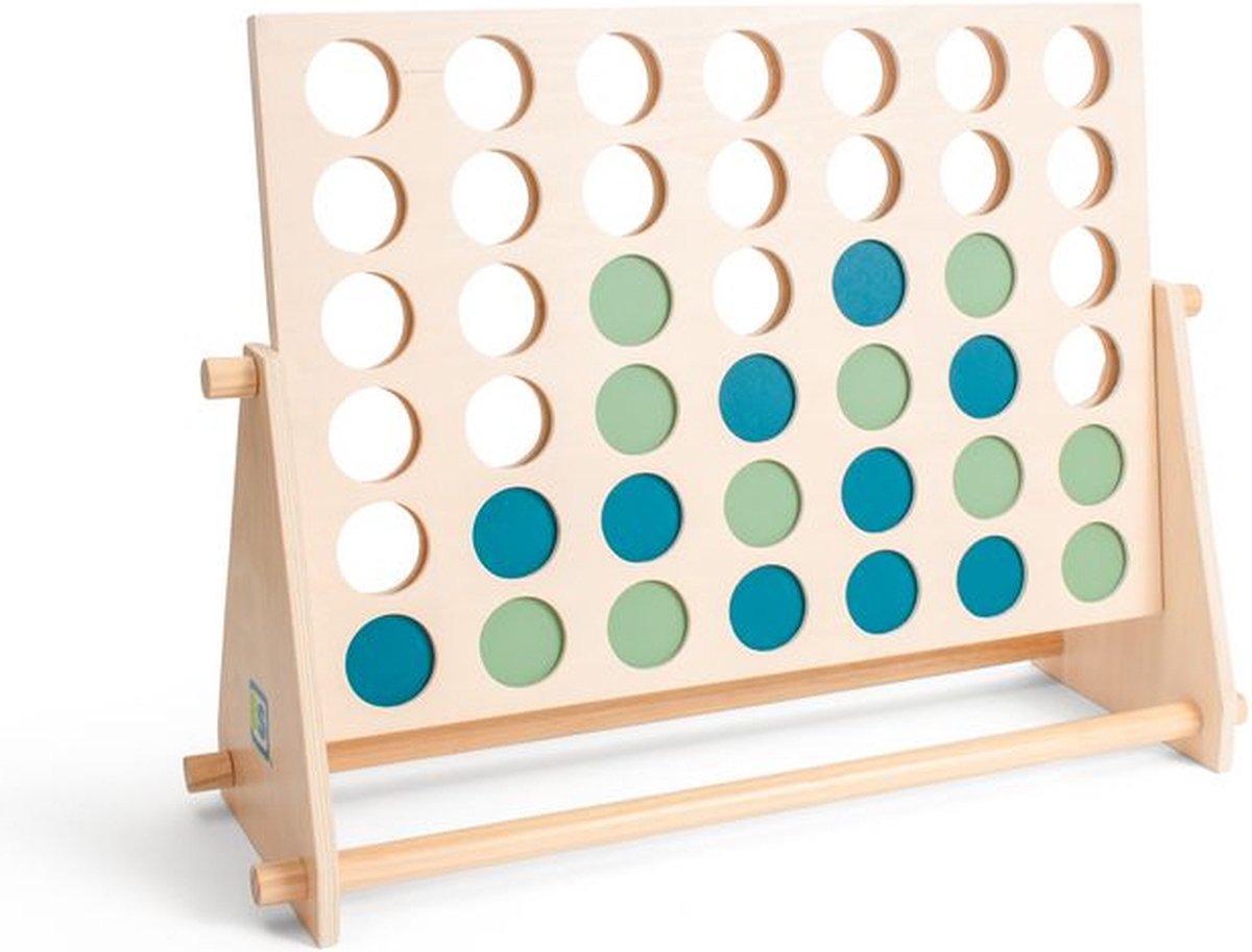 Bs Toys Mega-Holz-Match-Four-Spiel, 43-tlg