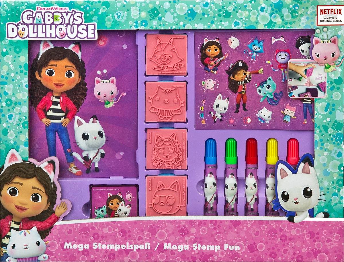 Gabby's Dollhouse Mega-Stempelset