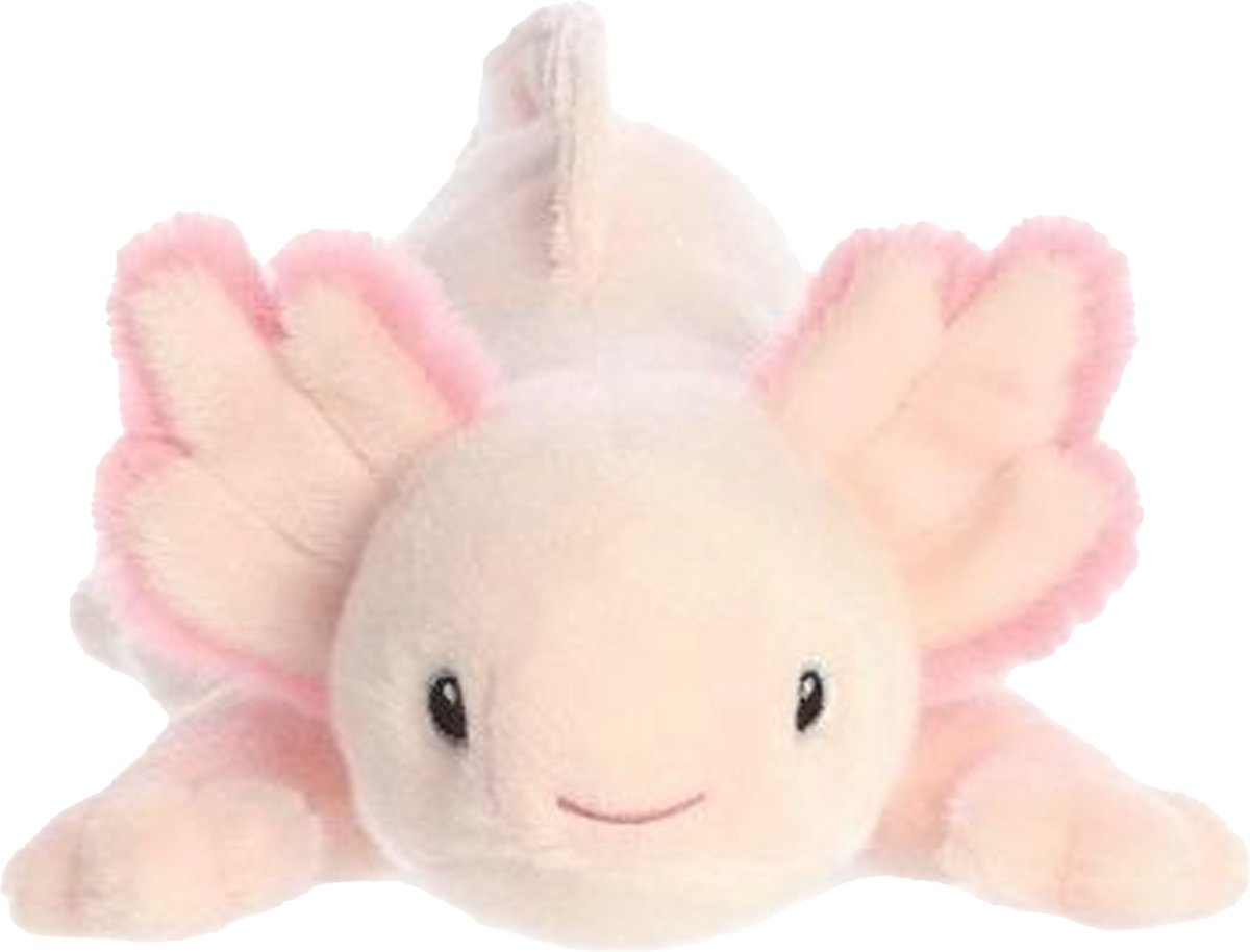 Aurora Eco Nation Plüschtier Axolotl – rosa – 37 cm – Wassertier-Themenspielzeug