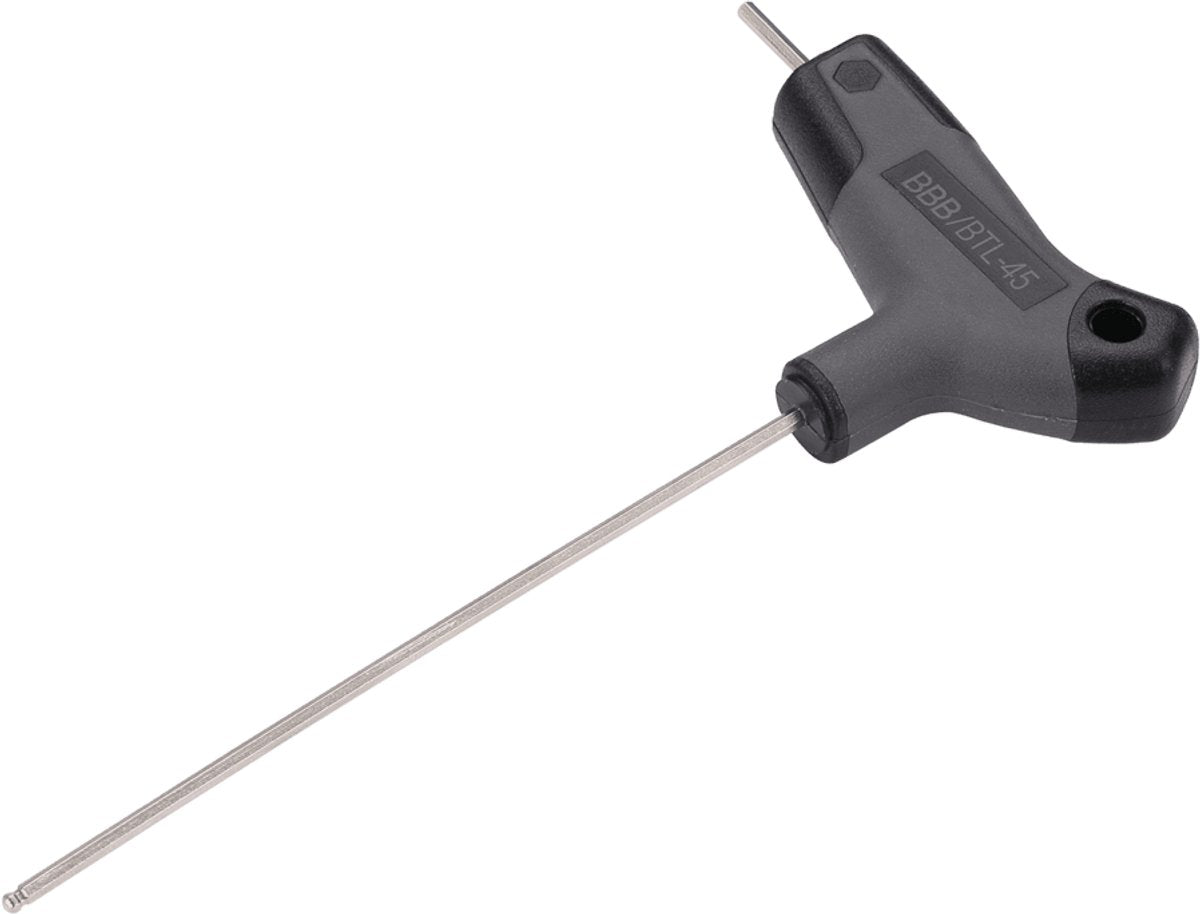 Bbb cycling hex-t 8 mm - inbussleutel met t-hendel - professioneel fietsgereedschap - ergonomisch - kogelkop - btl-45
