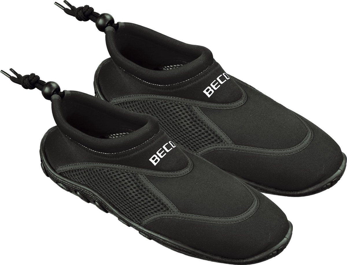 Beco Wasserschuhe Surfschuhe - Neopren - Erwachsene - Gummisohle 47 schwarz schwarz