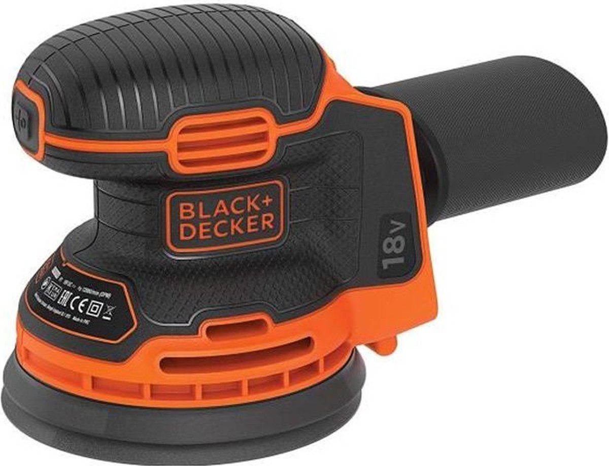 Black+Decker 18V Exzenterschleifer m. ohne Akku und Ladegerät - bdcros18n-xj