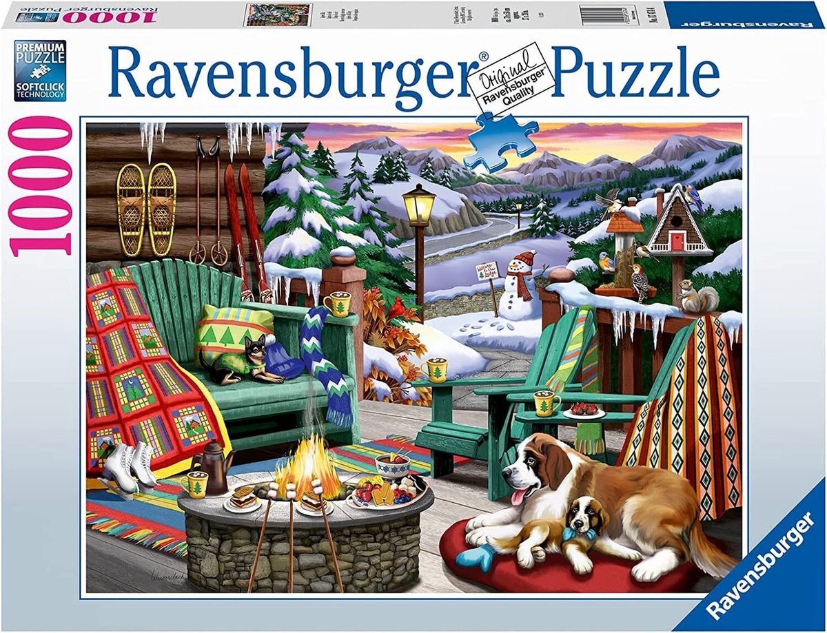 Ravensburger Puzzle 1000 zimowy odpoczynek – Puzzle 1000 Winterruhe