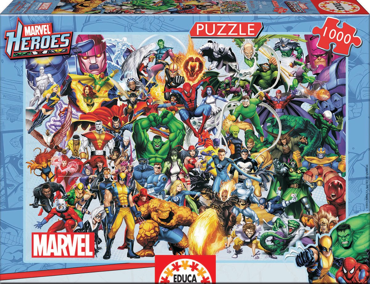 Marvel Educa alle Superhelden – 1000 Teile