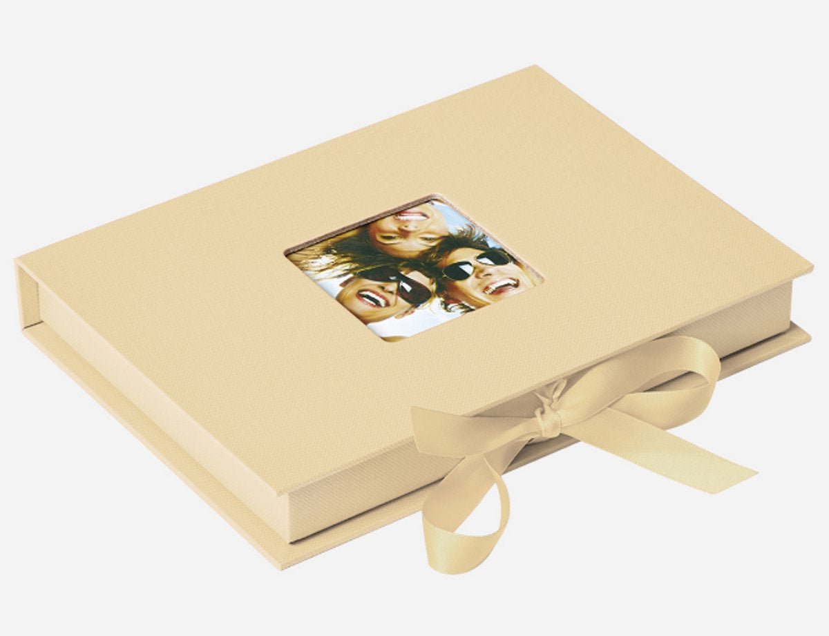 Walther fb-112-h fun – Foto-Aufbewahrungsbox – Größe 20 x 15 x 3 cm – 70 Fotos 13 x 18 cm – Creme